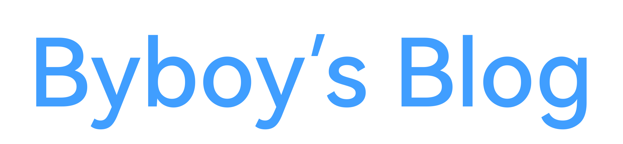 Byboy's Blog